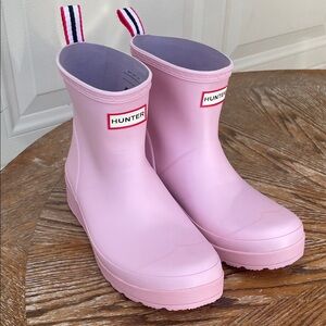 New Hunter Women’s Play Short Azalea Pink Rain Boots